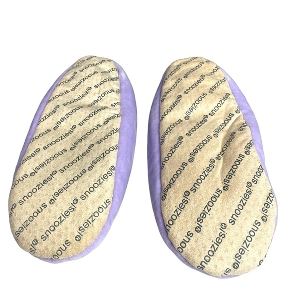 SNOOZIES Coffee & Wine Fuzzy Fun & Cozy Women’s Slipper Socks Sz L 9/10 Lilac - Picture 6 of 8
